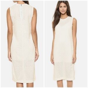 Elizabeth And James Cream Aldridge Midi Dress Size S